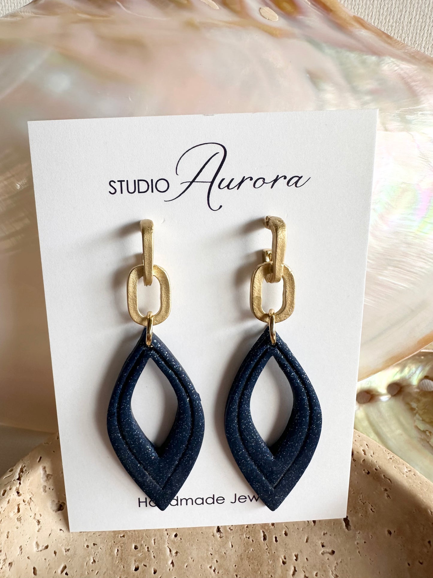 Navy Lita Earrings