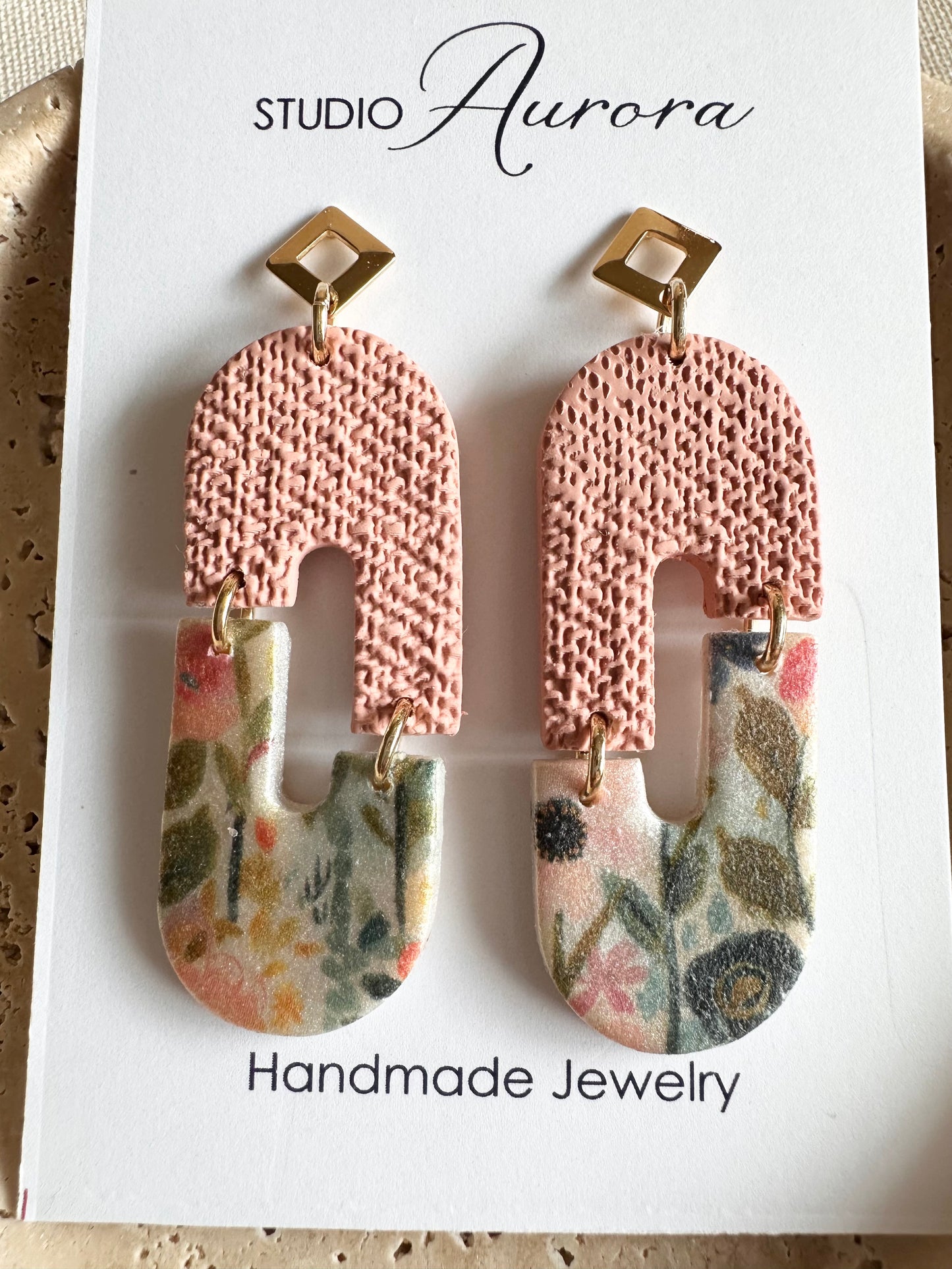 Arch Connection Floral Earrings