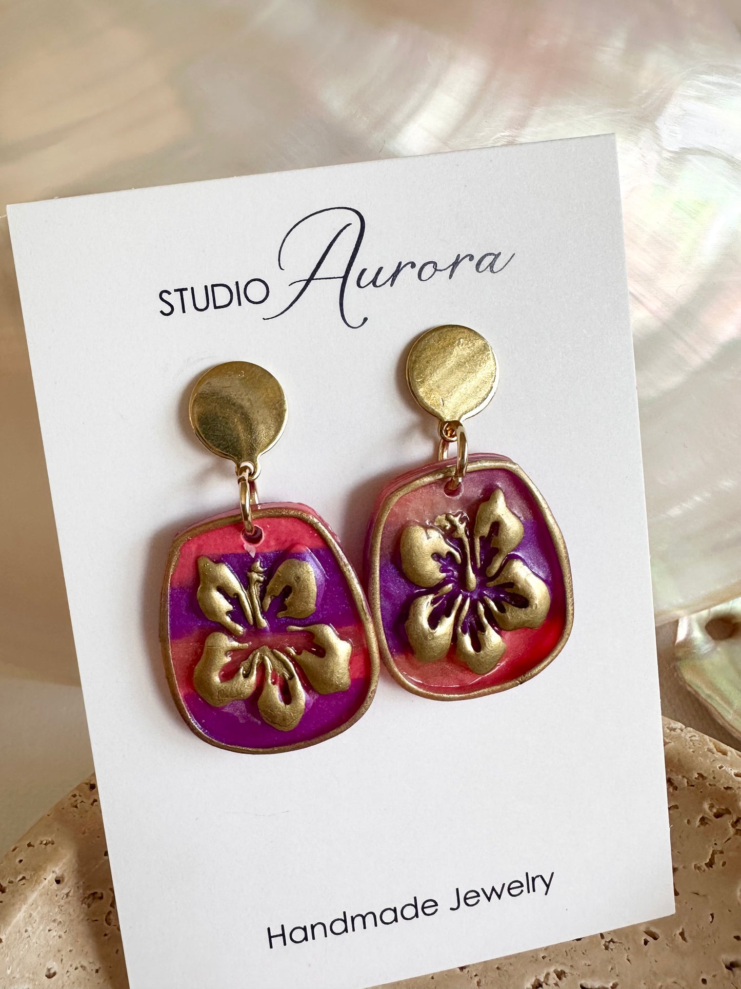 Hibiscus Earrings