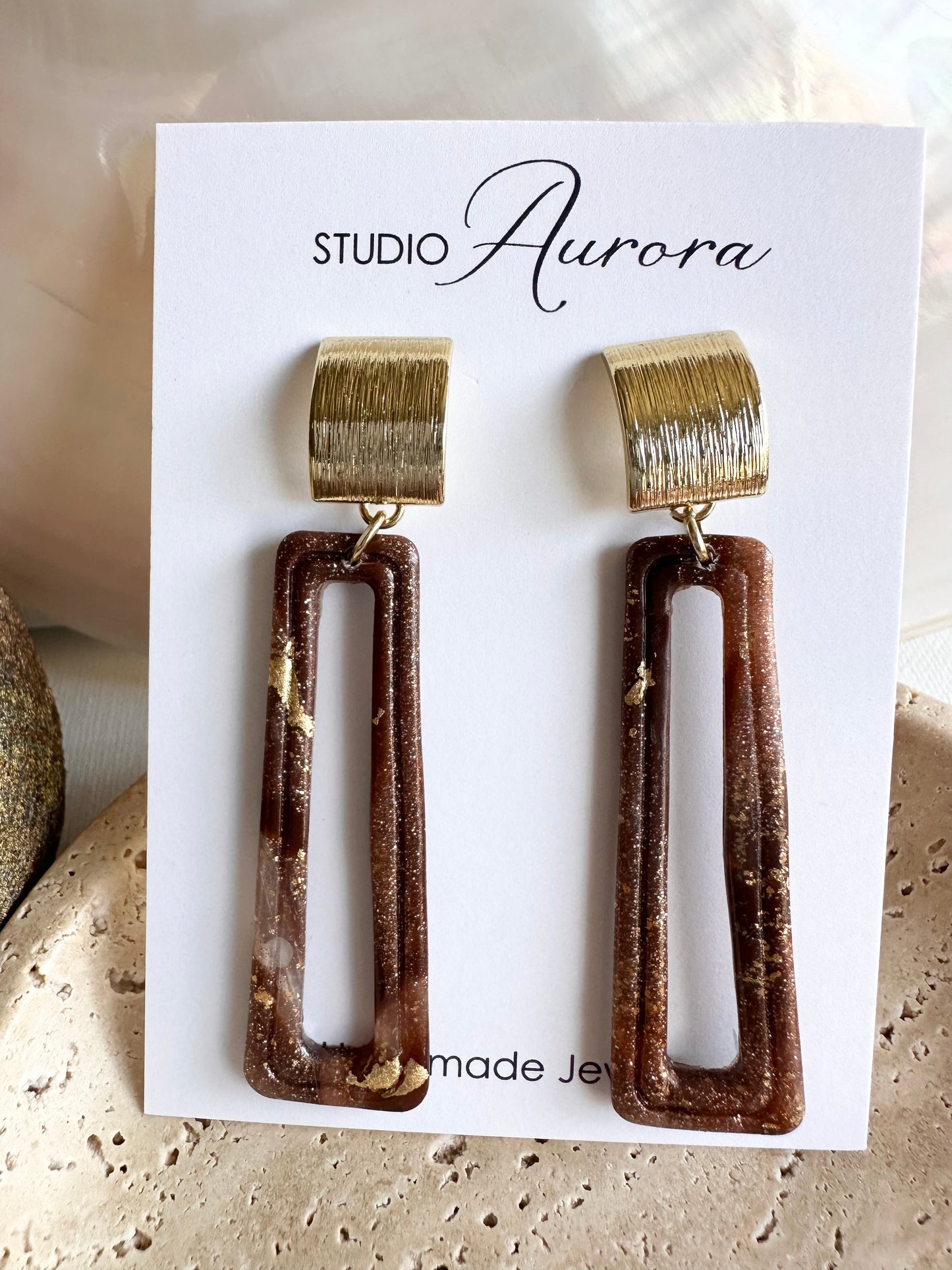 Long Rectangle Earrings