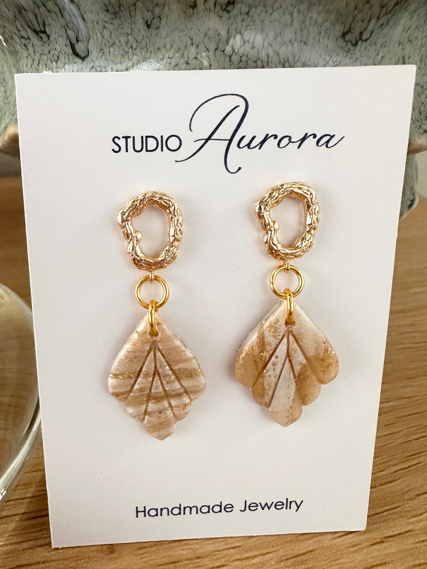 Gold Sparkle Earrings 3