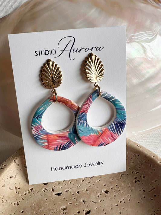 Bright Palm Earrings