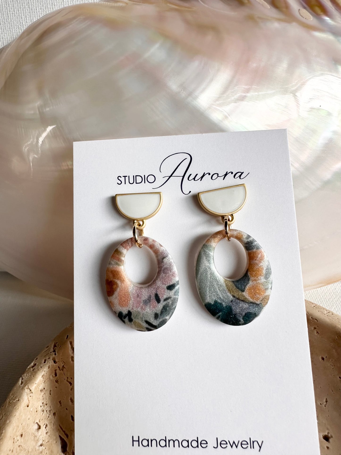 Blue Little Flower Earrings