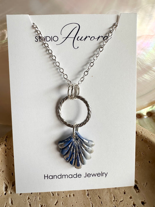 Blue Sea Earrings and Necklace Set