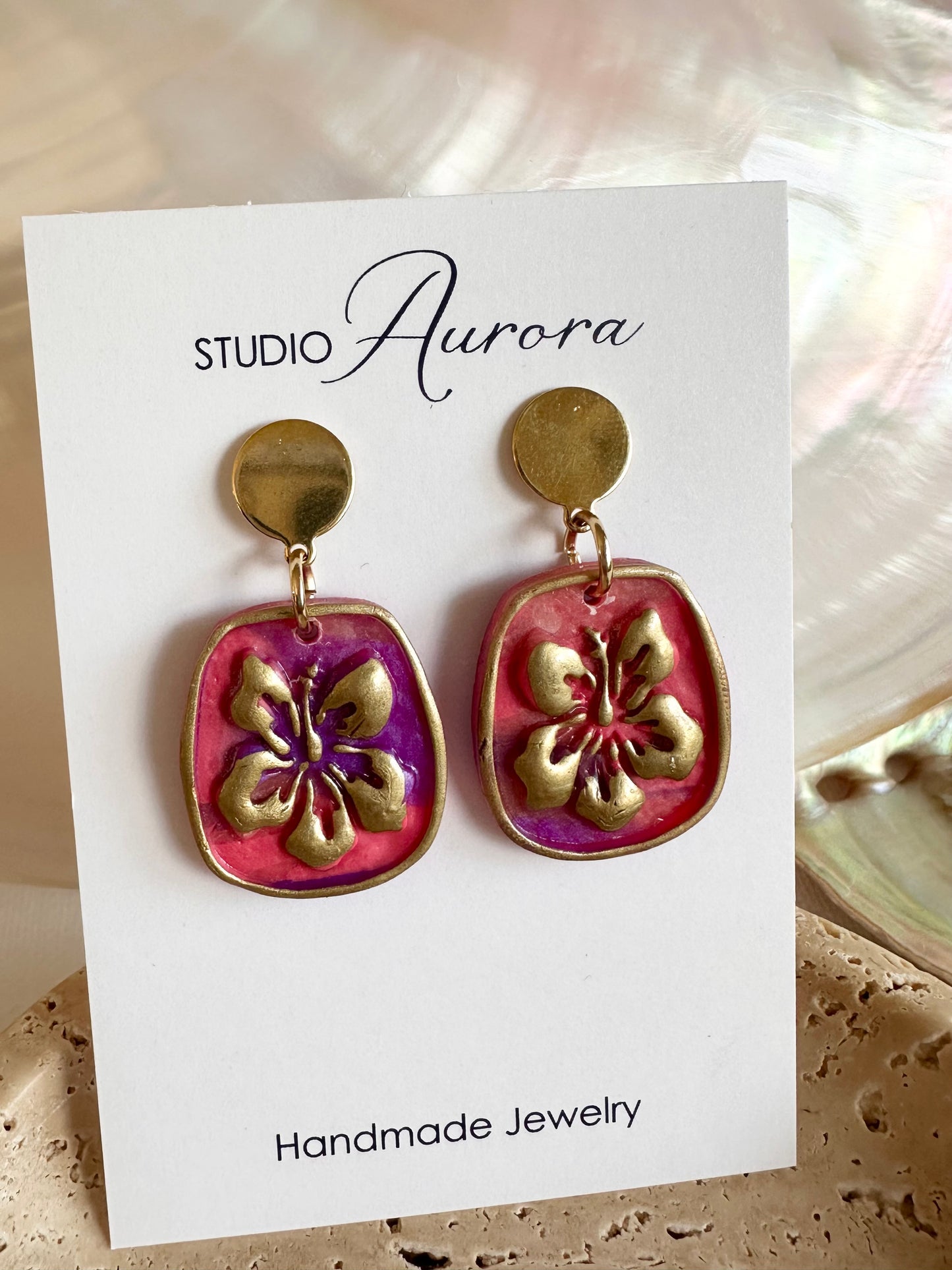 Hibiscus Earrings