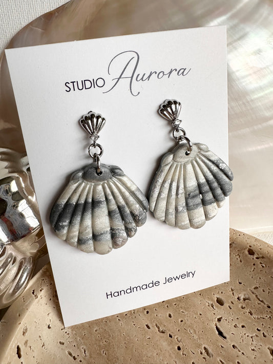 Silver Shell Earrings