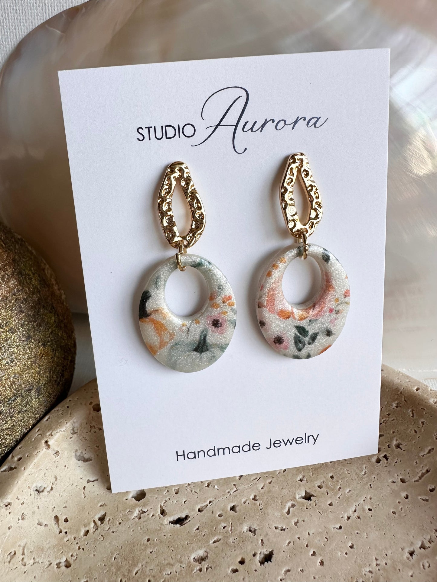 Oh Pumpkin Med Oval Earrings