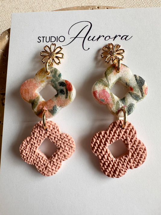Double Floral Earrings