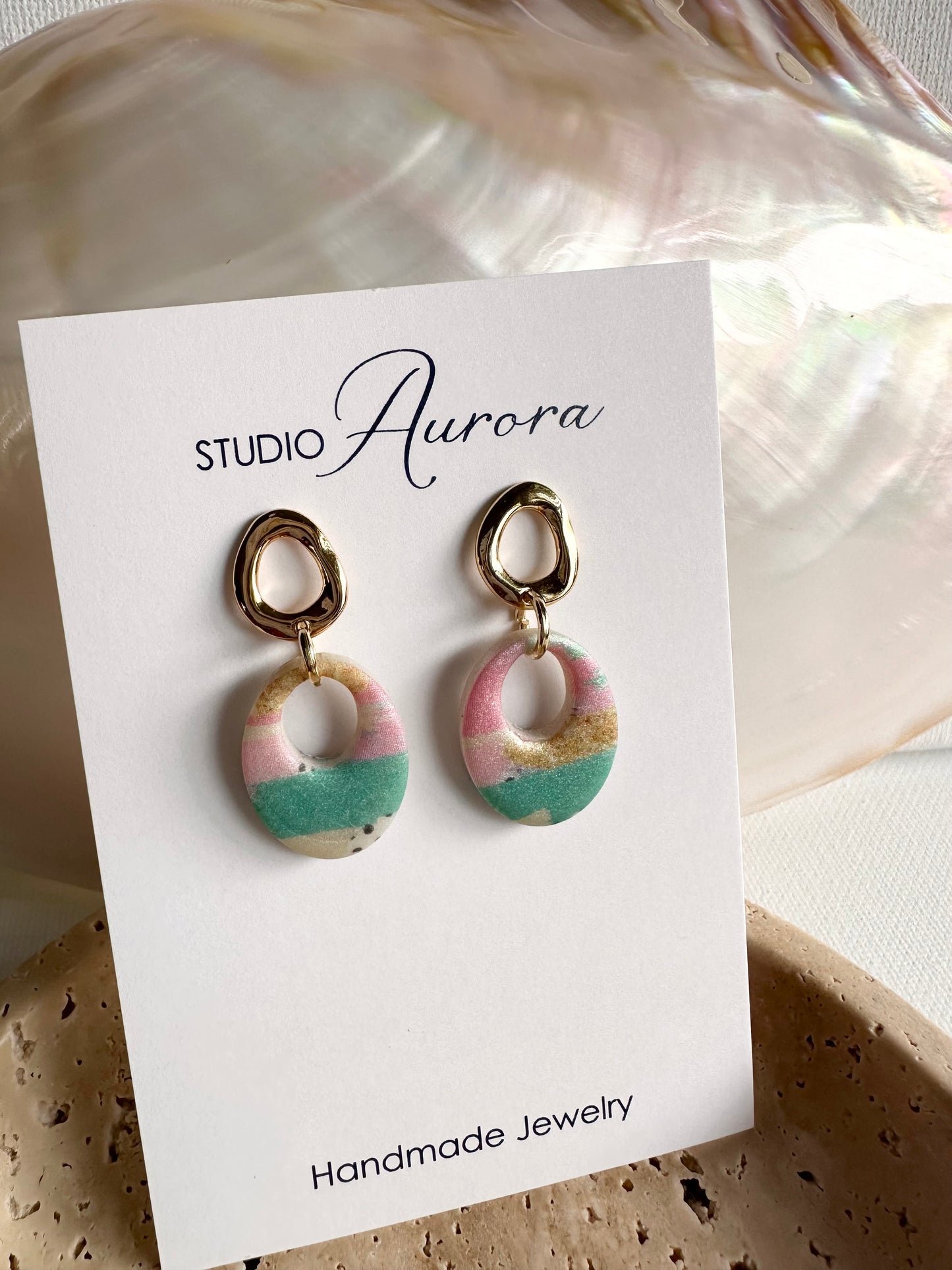 Pastel Brushstroke Mini 2 Earrings
