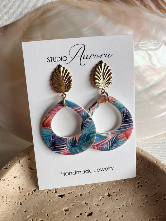 Bright Palm Earrings