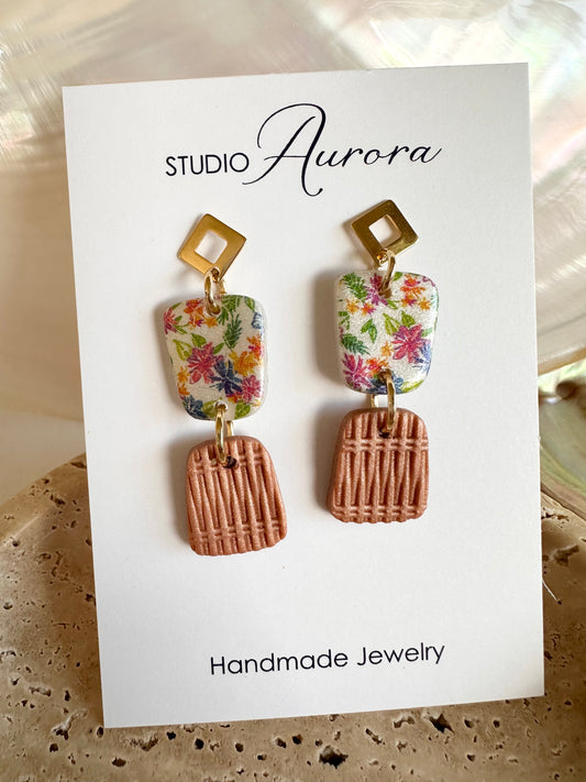 Flower Basket Earrings sm