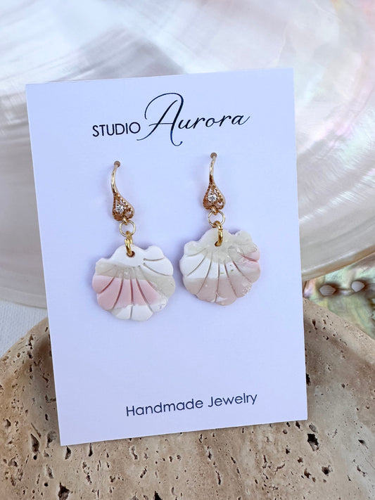 Pink Shell Earrings