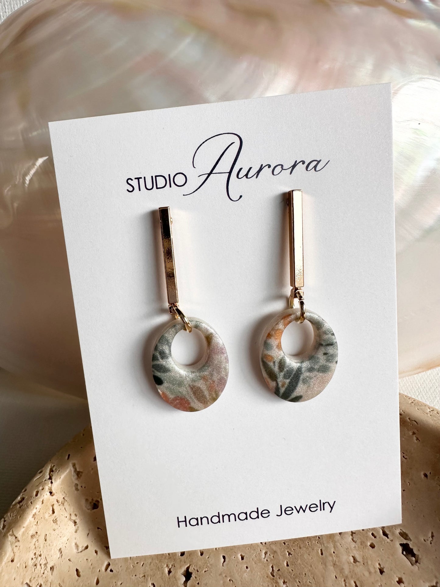 Blue Little Flower Earrings