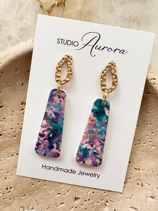 Blue Purple Pink Dangles Lg