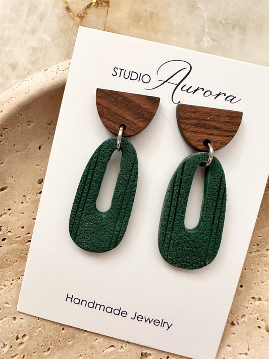 Forest Green and Wood Post