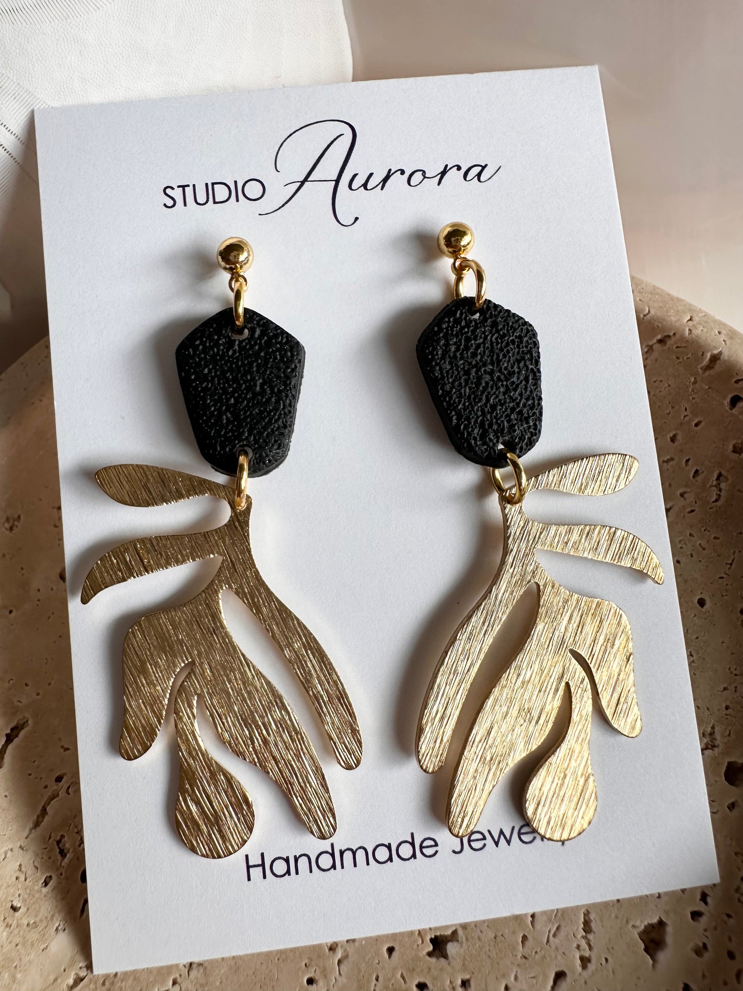Gold Leaf Earrings