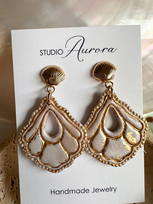 Pearl and Gold Fancy Earrings