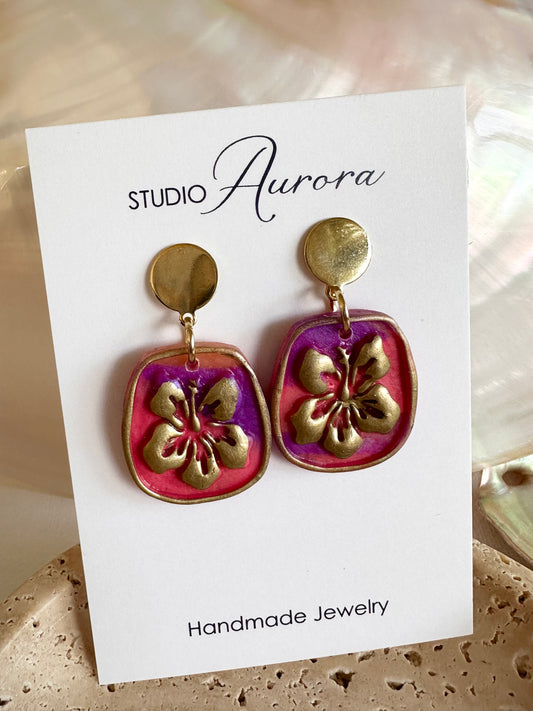 Hibiscus Earrings