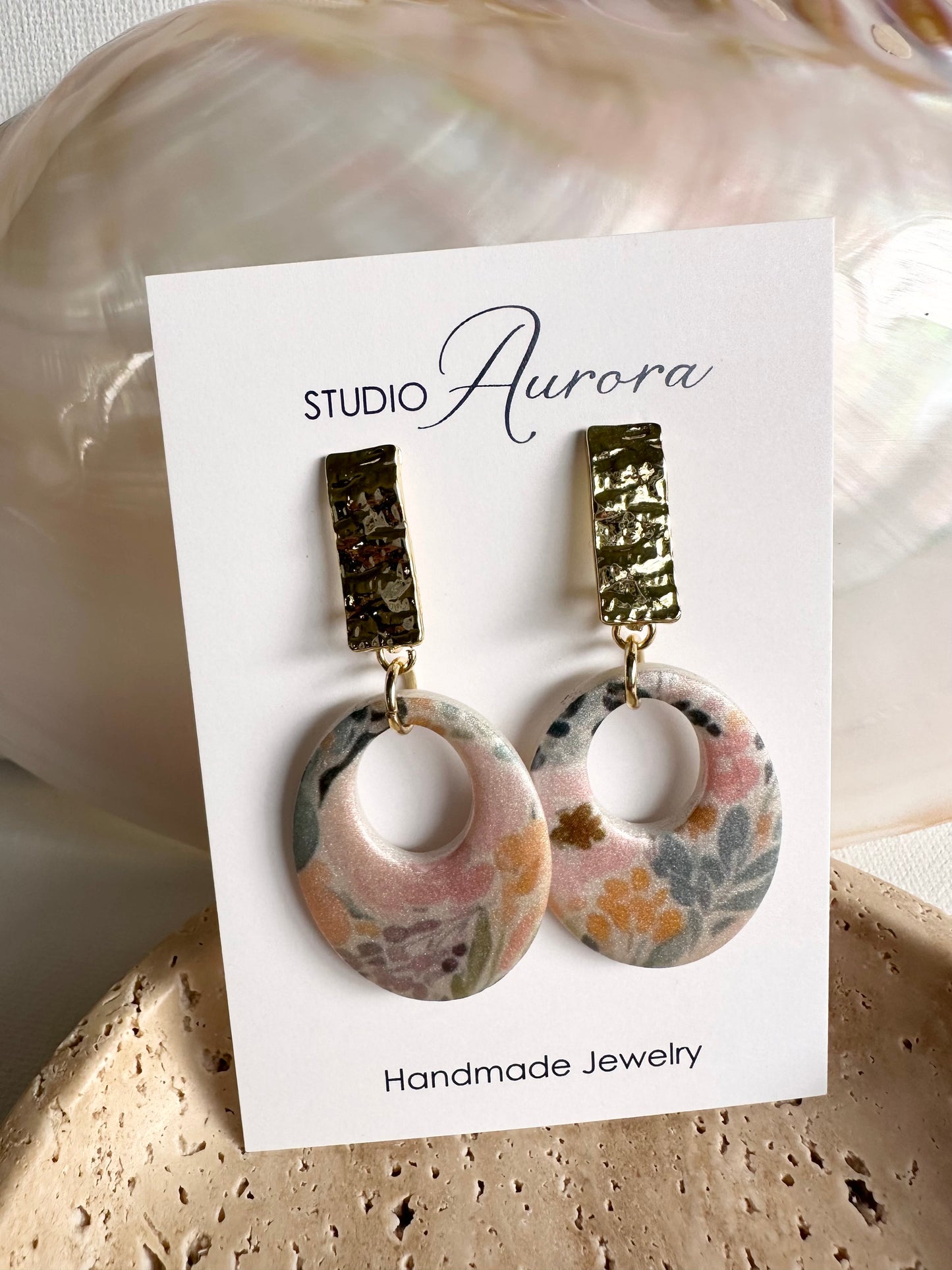 Mauve Rose 1 Earrings
