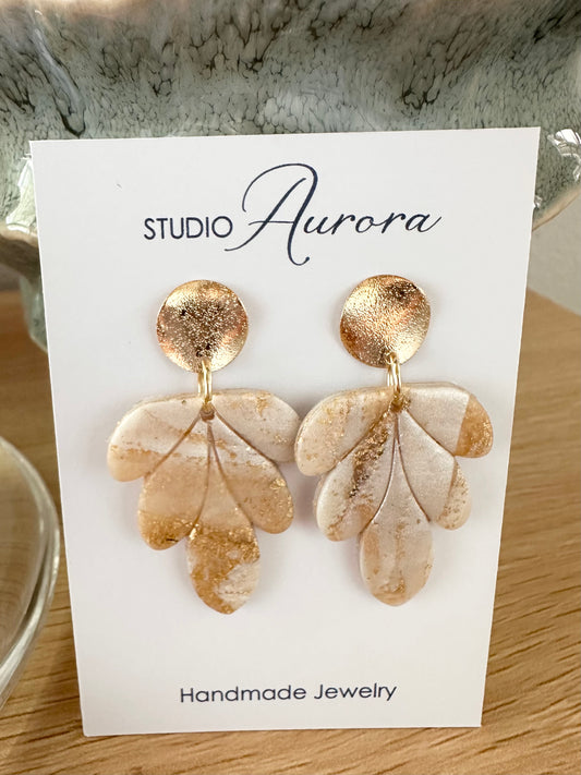 Gold Sparkle Earrings 1