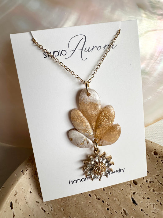 Sunflower Sparkle Necklace