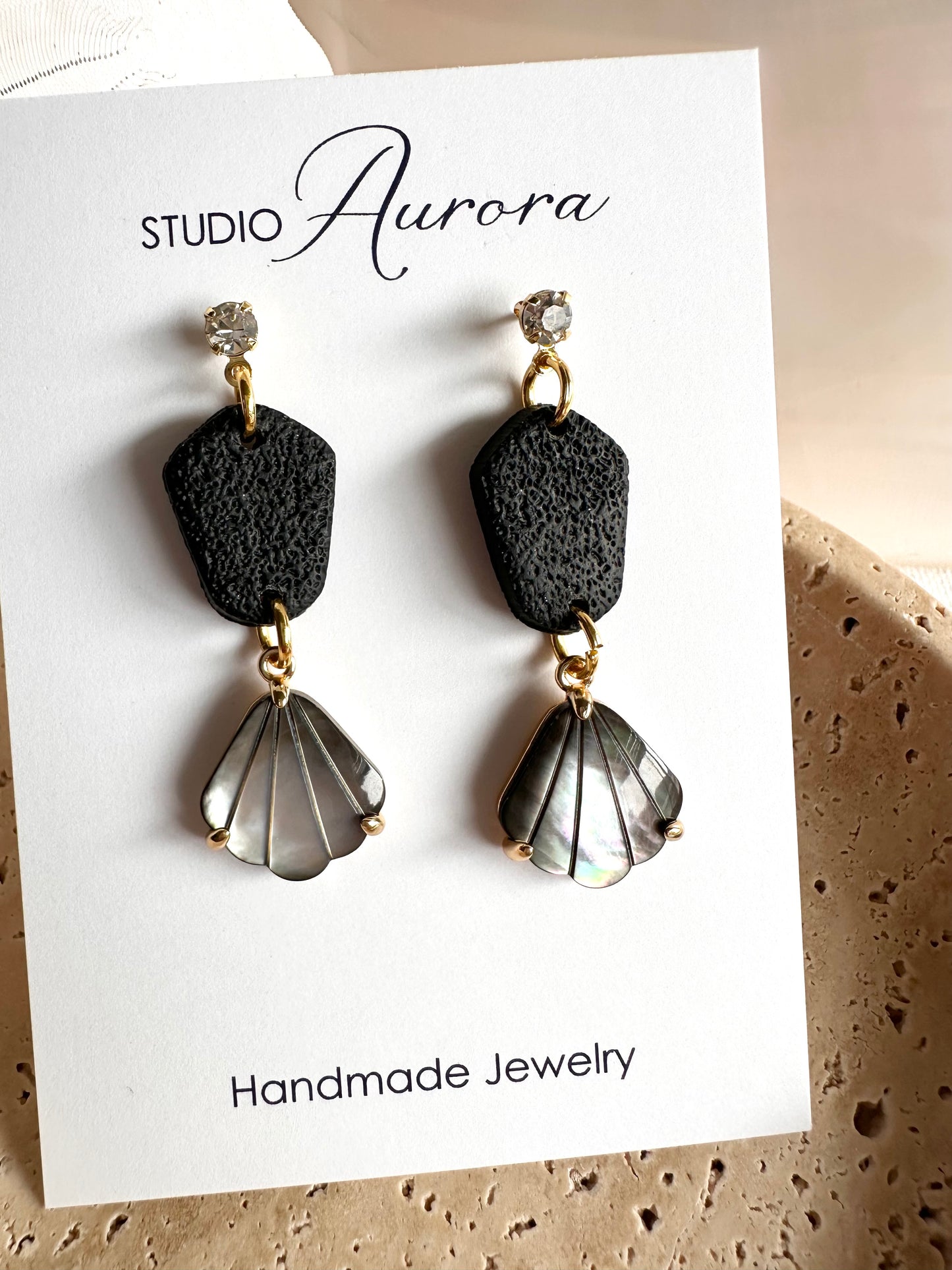 Iridescent Shell Earrings