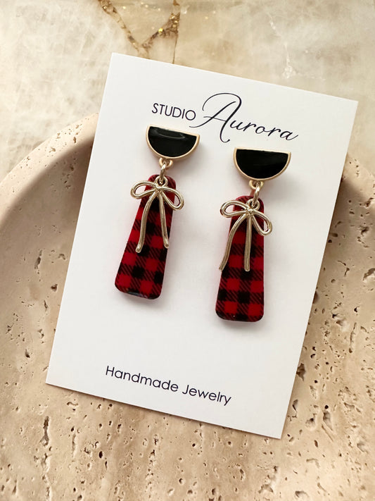 Red and Black Gingham with Bows