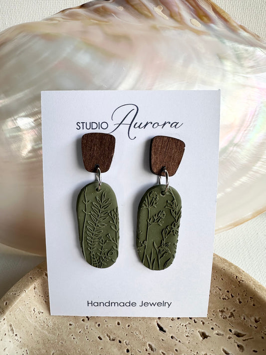 Crystal Earrings - oval